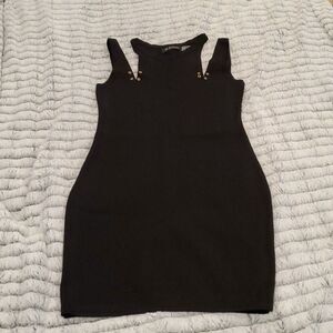 Guess midi black knit sweater dress size 8.